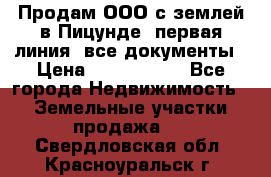 Продам ООО с землей в Пицунде, первая линия, все документы › Цена ­ 9 000 000 - Все города Недвижимость » Земельные участки продажа   . Свердловская обл.,Красноуральск г.